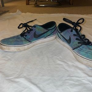 Blue/Green Tie Dyed Suede Stefan Janoski’s